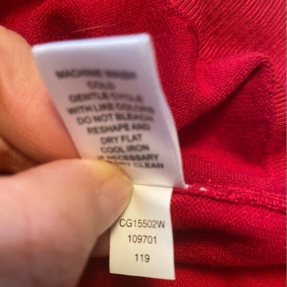 Cable and Gauge Red Sweater 1X NWT - Picture 6 of 9